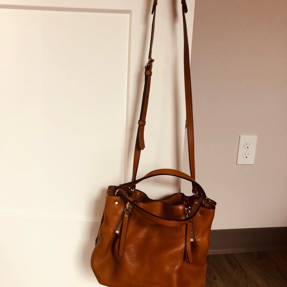 Burberry leather and cloth very clean inside and out still like new small size - Picture 7 of 8